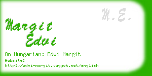 margit edvi business card